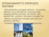 Atsinaujinantys energijos šaltiniai skaidrės 2 puslapis