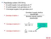 Populiacijų genetika 11 puslapis