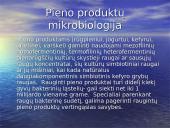 Pieno produktų gamybos mikrobiologiniai procesai ir jų vykdymas  6 puslapis
