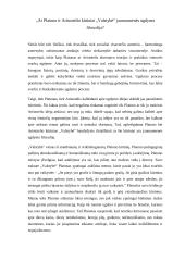 Ar Platono ir Aristotelio kūriniai „Valstybė“ jaunuomenės ugdymo filosofija? 2 puslapis