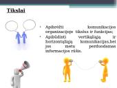 Komunikacijos organizacijoje tikslai ir funkcijos 4 puslapis