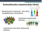 Komunikacijos organizacijoje tikslai ir funkcijos 8 puslapis