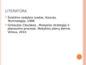 Mokyklos strateginis valgymas. Jo planavimas 14 puslapis