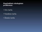 Ekologinės problemos skaidrės 3 puslapis
