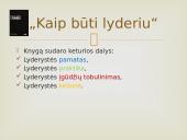 Knygos pristatymas "Kaip būti lyderiu" 5 puslapis