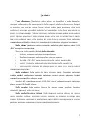 UAB „BITĖ Lietuva” strateginis marketingo planas 3 puslapis