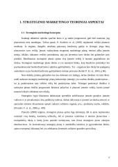 UAB „BITĖ Lietuva” strateginis marketingo planas 4 puslapis