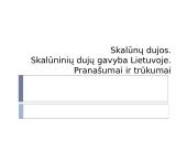 Skalūnų gavyba Lietuvoje