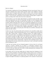 Motivation Letter pavyzdys