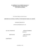 Individualus dviejų aukštų gyvenamasis namas su garažu