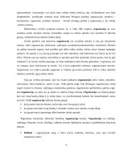 Organizacija. Vadybos projektinis darbas 8 puslapis
