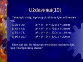 Pitagoro teorema skaidrės 19 puslapis