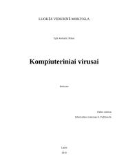 Referatas Kompiuteriniai virusai