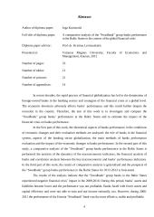 „Swedbank“ grupės bankų veiklos palyginamoji analizė Baltijos šalyse globalios finansų krizės kontekste  3 puslapis