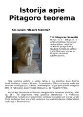 Projektinis darbas Pitagoro teorema 2 puslapis