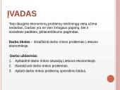 Darbo rinkos problemos Lietuvos ekonomikoje 2 puslapis