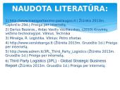 Kompleksinė logistika – (3PL) 20 puslapis