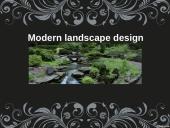 Modern lansdcape design