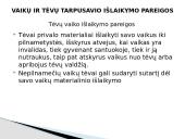 Vaikų bei tėvų tarpusavio teisės ir pareigos 17 puslapis