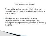 Vaikų bei tėvų tarpusavio teisės ir pareigos 18 puslapis