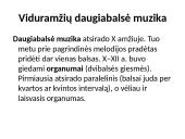 Viduramžių muzika skaidrės 11 puslapis