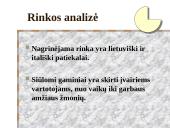 Verslo planas ,,Doro spageterija”  12 puslapis