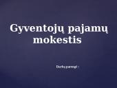 Gyventojų pajamų mokestis pristatymas