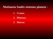 Saulės sistemos planetos pristatymas 17 puslapis