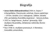 Jonas Aistis skaidrės 3 puslapis