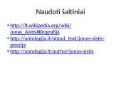 Jonas Aistis skaidrės 8 puslapis