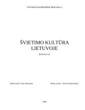 Švietimo kultūra Lietuvoje