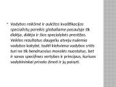Kas yra vadyba? Skaidrės 9 puslapis