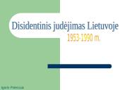 Disidentinis judėjimas Lietuvoje 