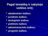 Viešųjų kalbų samprata, rūšys, struktūra 12 puslapis