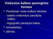 Viešųjų kalbų samprata, rūšys, struktūra 15 puslapis