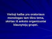 Viešųjų kalbų samprata, rūšys, struktūra 3 puslapis