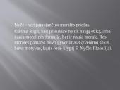 Nyčės filosofija pristatymas 2 puslapis