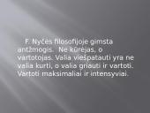 Nyčės filosofija pristatymas 8 puslapis