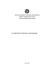Tvarumo finansų sistemoje esmė