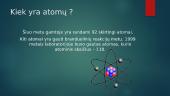 Atomo sandara. Skaidrės 8 puslapis
