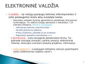 Elektroninė valdžia skaidrės 2 puslapis