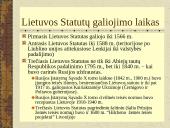 Teisės istorijos paskaita “Lietuvos Didžiosios Kunigaikštystės statutai”  17 puslapis