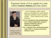 Teisės istorijos paskaita “Lietuvos Didžiosios Kunigaikštystės statutai”  6 puslapis