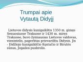 Vytautas Didysis skaidrės 2 puslapis
