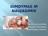 Gimdymas ir naujagimis