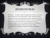 Homonimai ir jų klasifikacija 2 puslapis