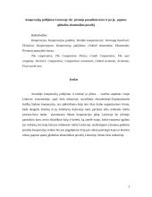Kooperacijų judėjimas Lietuvoje: iki  pirmojo pasaulinio karo ir po jo, pajutus globalios ekonomikos poveikį 2 puslapis