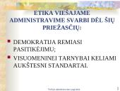 Viešojo administravimo etika skaidrės 9 puslapis