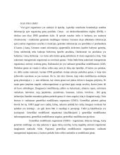 Genetiškai modifikuoti organizmai. Už ir prieš 4 puslapis