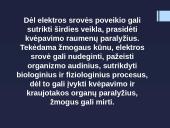 Elektros srovės poveikis žmogaus organizmui skaidrės 3 puslapis